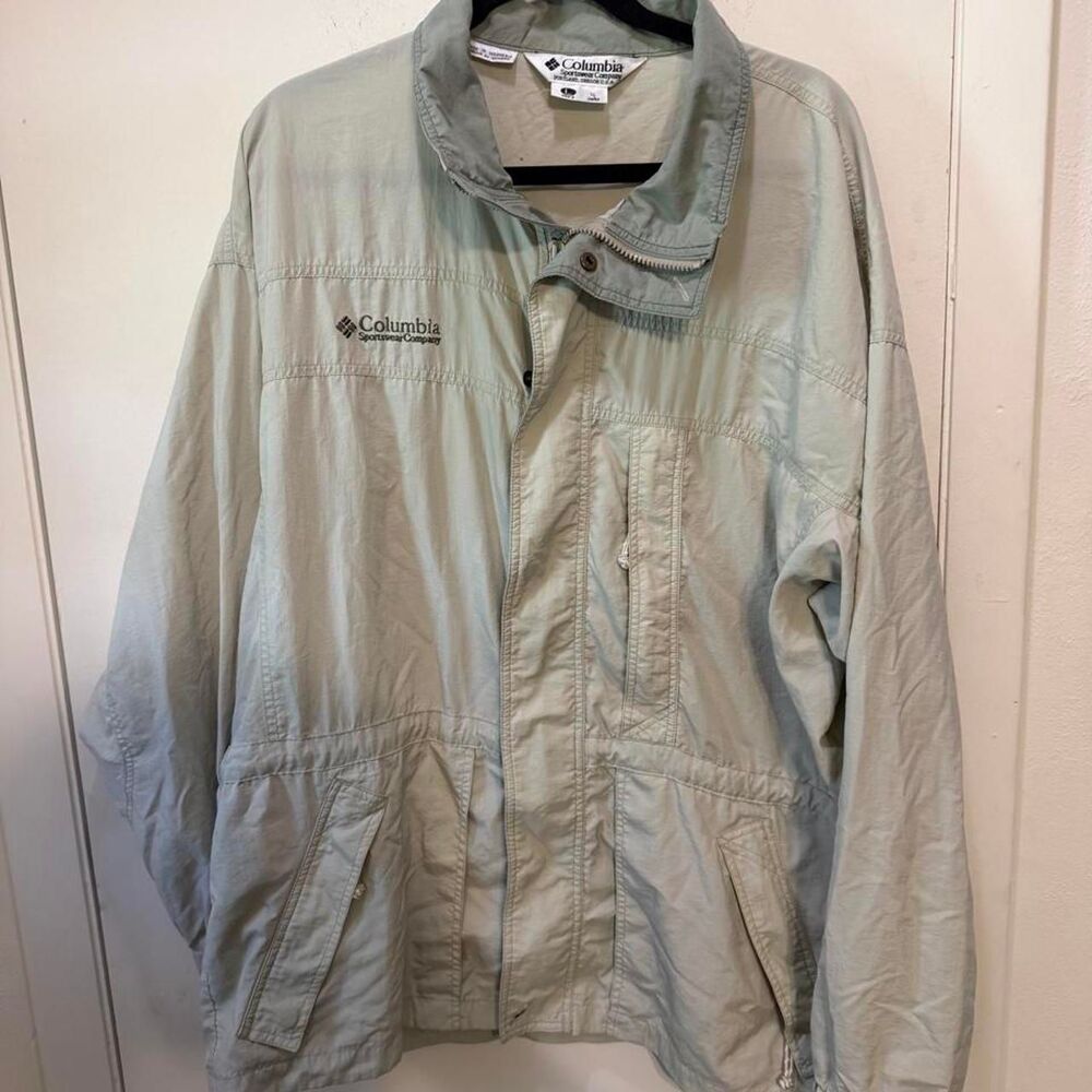 Columbia-sportswear Men's Green and Grey Jacket